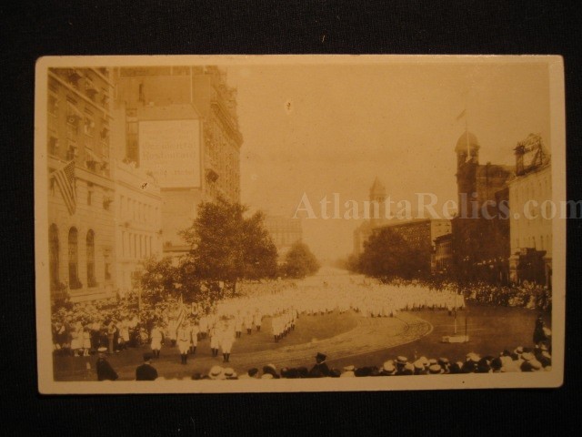 KKK Photo Postcard - Klan March Washington 1926