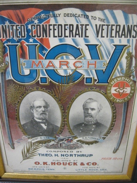 Civil War UCV Reunion Poster - 1901 - Lee / Forrest - Rare!