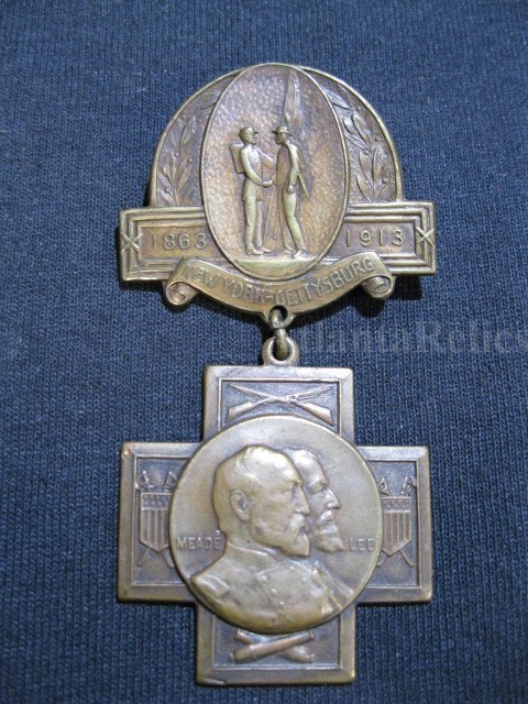 Civil War - 50th Reunion U.C.V. Medal - 1913 - Gettysburg, Pa.